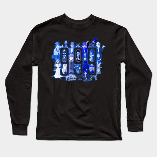 999 Happy Haunts Long Sleeve T-Shirt by Gartdog